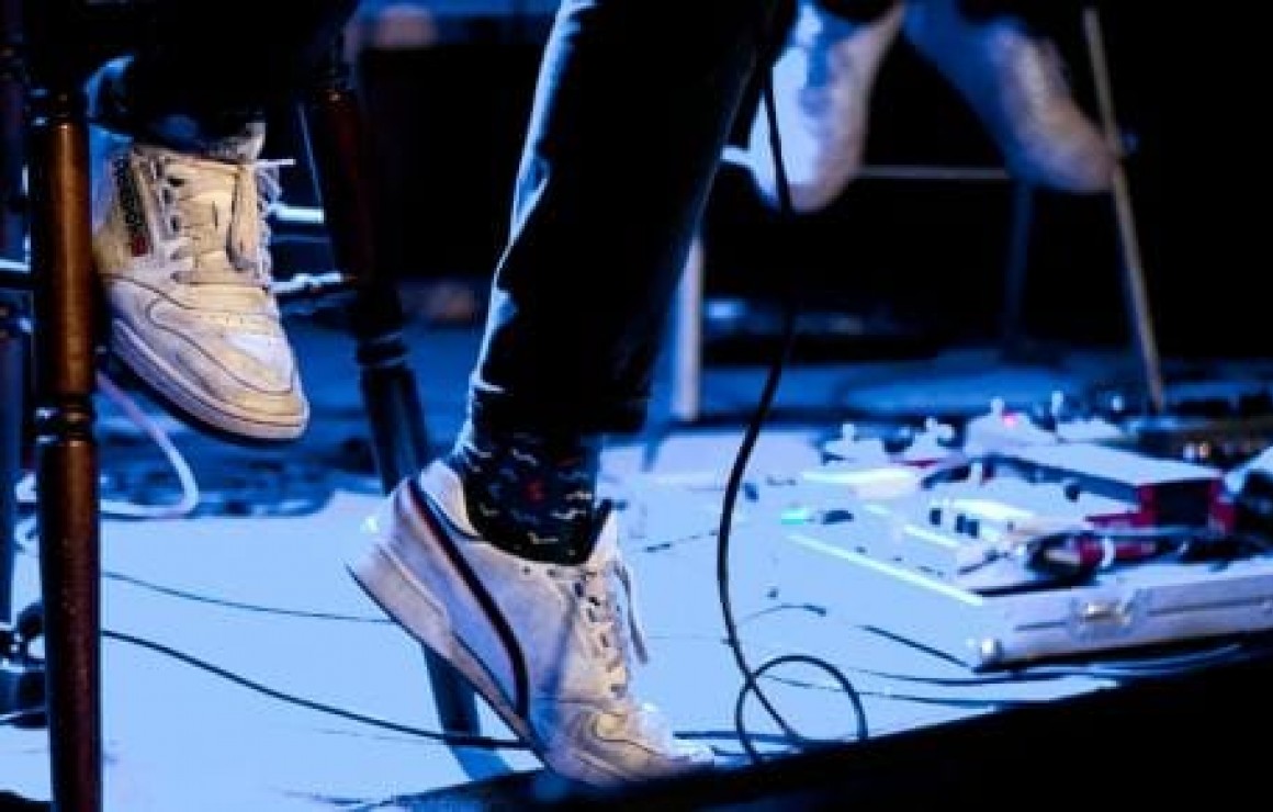 Schoenen op podium