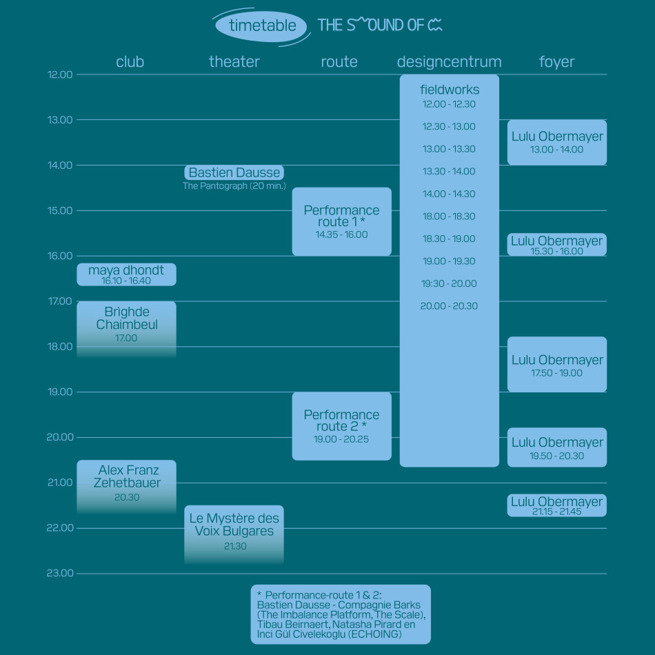Timetable The Sound of C